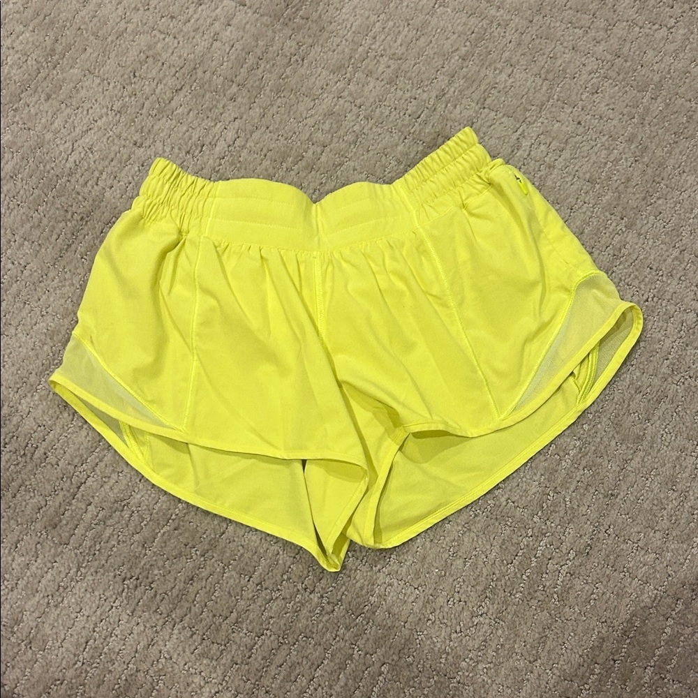 Lululemon Athletica Neon Yellow Athletic Shorts